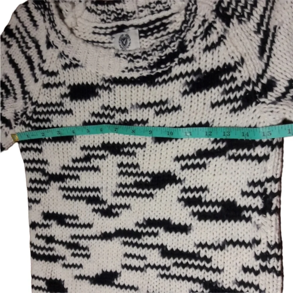 American eagle outfitters knit sweater navy cream size small petite - Picture 5 of 8